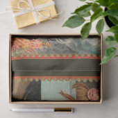  hoogtemast met heks en duivels tissuepapier (Geschenk)