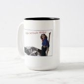 Hoogtemeting Tweekleurige Koffiemok (Voorkant links)