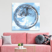 Hoogten van de hemel en hemel in de bel canvas afdruk (Insitu (Woonkamer))