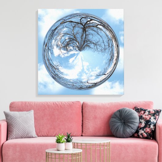 Hoogten van de hemel en hemel in de bel canvas afdruk (Insitu (Woonkamer))