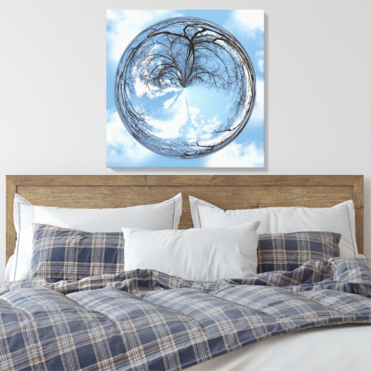 Hoogten van de hemel en hemel in de bel canvas afdruk (Insitu (Slaapkamer))