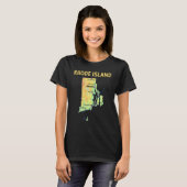 Hoogteprofiel van Rhode Island State Major Cities  T-shirt (Voorkant volledig)