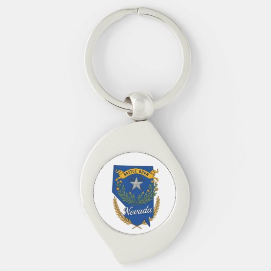 Hoogtepunt van de staat Nevada Sleutelhanger (Voorkant)