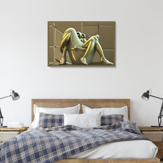 Hoogtepunt van Hyperbool Canvas Afdruk (Insitu (Slaapkamer))