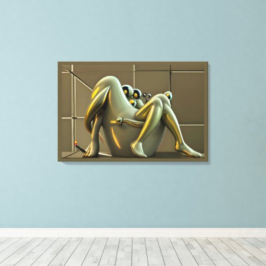 Hoogtepunt van Hyperbool Canvas Afdruk (Insitu (Houten vloer))