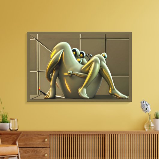Hoogtepunt van Hyperbool Canvas Afdruk (Insitu (Woonkamer))