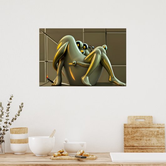 Hoogtepunt van Hyperbool Poster (Keuken)