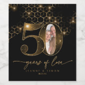 Hoogtepunten 50e Jubileum Foto ID1165 Wijn Etiket (Enkel label)