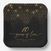 Hoogtepunten Goud 10e Jubileum ID1165 Papieren Bordje (Voorkant)