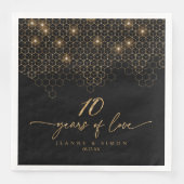 Hoogtepunten Goud 10e Jubileum ID1165 Servet (Voorkant)