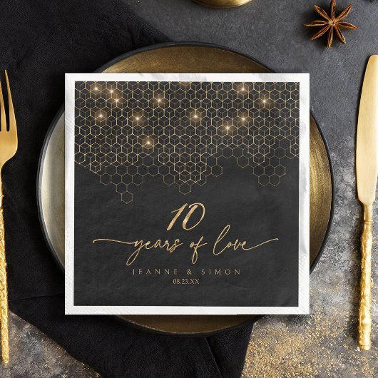 Hoogtepunten Goud 10e Jubileum ID1165 Servet