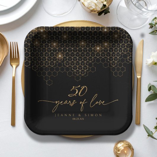 Hoogtepunten Goud 50e Jubileum ID1165 Papieren Bordje