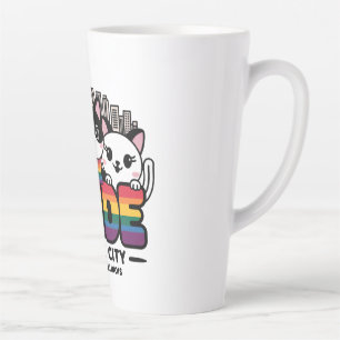 Hoogtepunten van Chicago City Illinois USA Rainbow Latte Mok