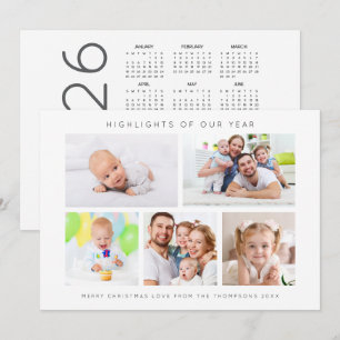 Hoogtepunten van Jaar 5 Foto Agenda 2026 Kerstmis Feestdagenkaart