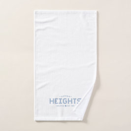 Hoogtes Tegel, Blauwe Tegel, Houston Heights Handdoek