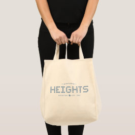 Hoogtes Tegel, Blauwe Tegel, Houston Heights Tote Bag