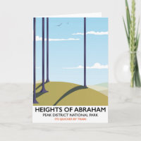 Hoogtes van Abraham Peak District Rail poster