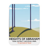 Hoogtes van Abraham Peak District Rail poster Magneet (Verticaal)