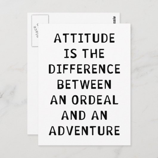 Hoogteverschil Briefkaart (Voorkant / Achterkant)