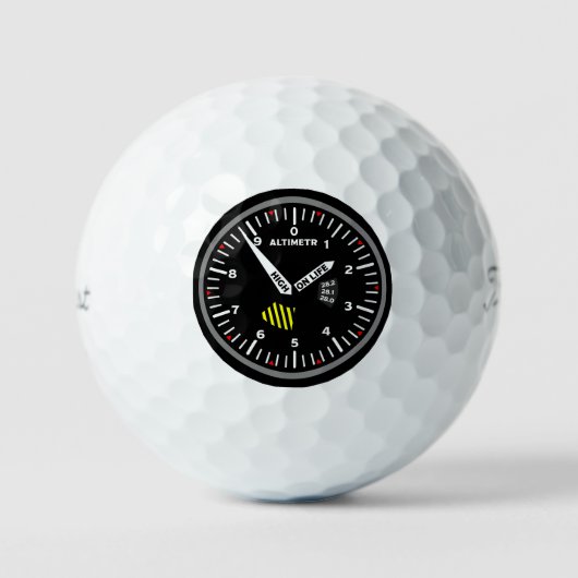 hoogtevlieger Aviation Geek Golfballen (Voorkant)