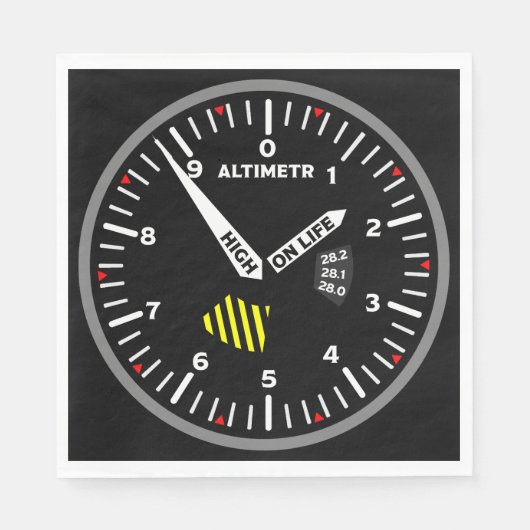 hoogtevlieger Aviation Geek Servet (Voorkant)