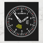 hoogtevlieger Aviation Geek Wijn Etiket (Enkel label)