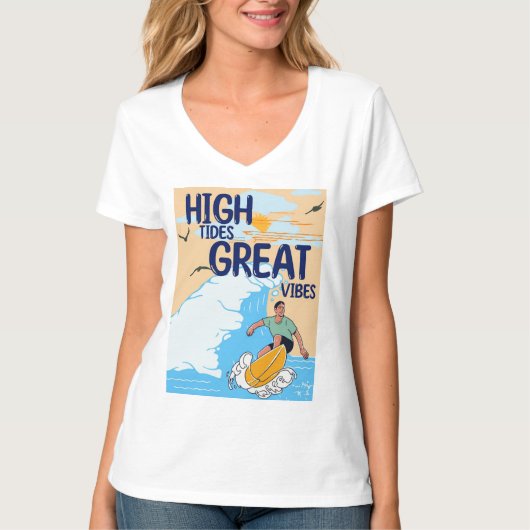 hoogtij grote vibes t-shirt (Voorkant)