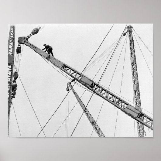 Hoogvliegende bouwvakker poster (Voorkant)