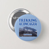 Hoogvliegers in het Aconcagua-gebergte Ronde Button 5,7 Cm (Voorkant /achterkant)