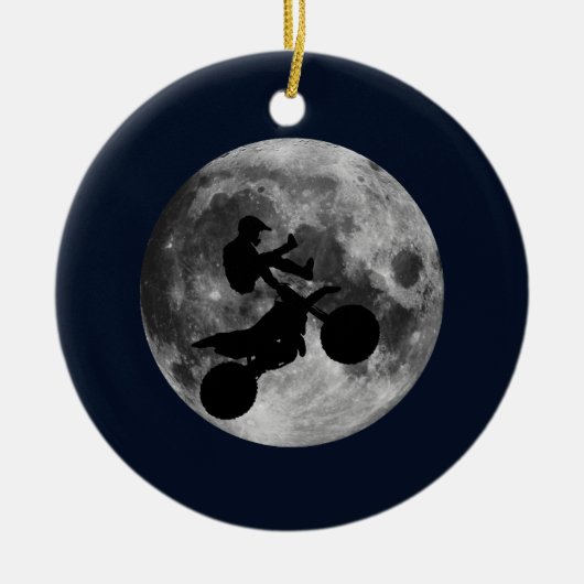 Hoogvliegers (motocross) keramisch ornament (Voorkant)