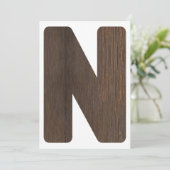 Hoogvoorzitter 1e verjaardag banner N voor één Kaart (Staand voorkant)