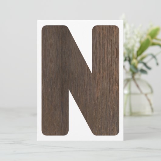 Hoogvoorzitter 1e verjaardag banner N voor één Kaart (Staand voorkant)