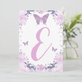 Hoogvoorzitter Butterfly 1e verjaardag Bride derde Kaart (Staand voorkant)