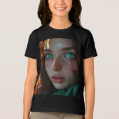 – Hoogwaardig Cartoon skelet Tri-Blend Shirt (Voorkant)