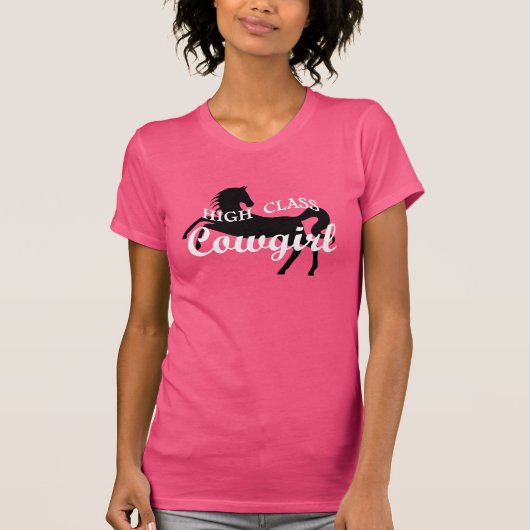 Hoogwaardig Cowgirl T-shirt (Voorkant)