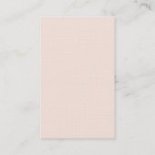 Hoogwaardig linnenelegant, minimalistisch visitekaartje (Achterkant)