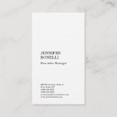 Hoogwaardig linnengoed minimalistische moderne tre visitekaartje (Voorkant)