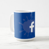 Hoogwaardige facebook-Mok Koffiemok (Voorkant links)