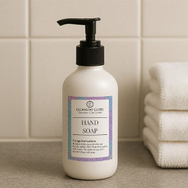 Hoogwaardige handzeep Hospitality Label Stickers