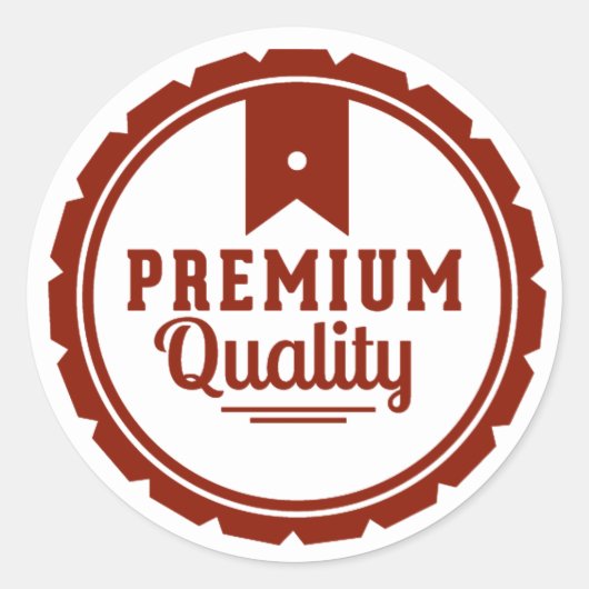 Hoogwaardige kwaliteit ronde sticker (Voorkant)