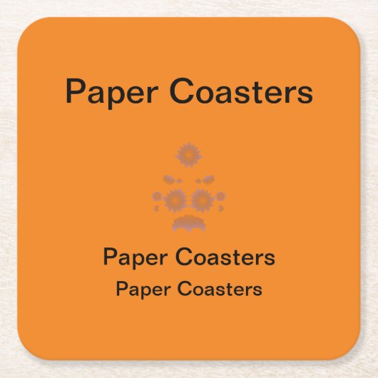 Hoogwaardige papieren Onderzetters voor elke geleg (Voorkant)