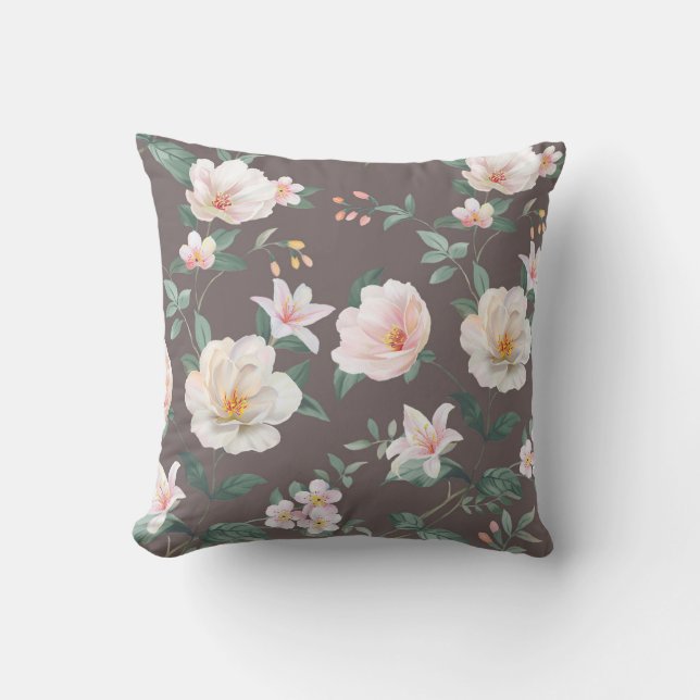 hoogwaardige set van verschillende waterverf bloem kussen (Voorkant)