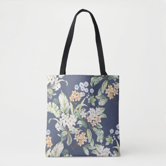 hoogwaardige set van verschillende waterverf flowe tote bag (Voorkant)