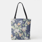 hoogwaardige set van verschillende waterverf flowe tote bag (Achterkant)