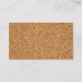 Hoogwaardige textuur van het kurkbord visitekaartje (Achterkant)