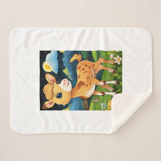 Hoogwaardige vectorkunst" sherpa deken (Voorkant (horizontaal))