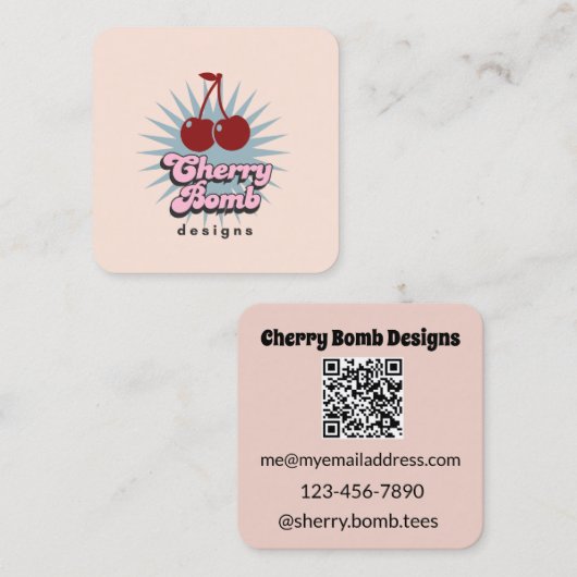 Hoogwaardige visitekaartjes met QR-code (Voorkant / Achterkant)