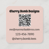 Hoogwaardige visitekaartjes met QR-code (Achterkant)