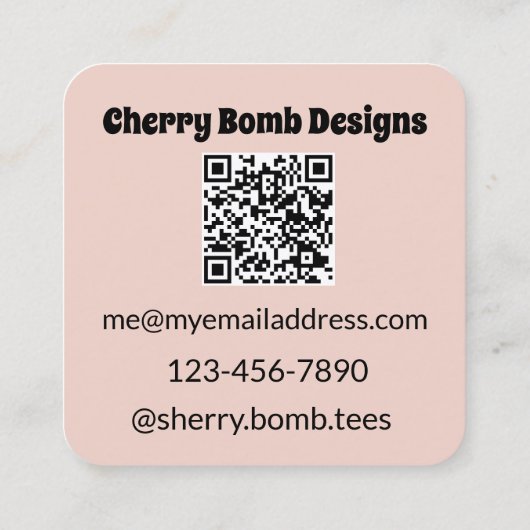 Hoogwaardige visitekaartjes met QR-code (Achterkant)