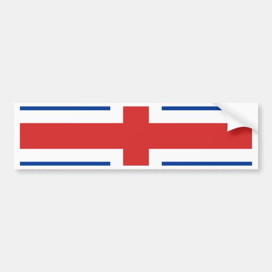 Hoogwaardige vlag van IJsland Bumpersticker (Voorkant)